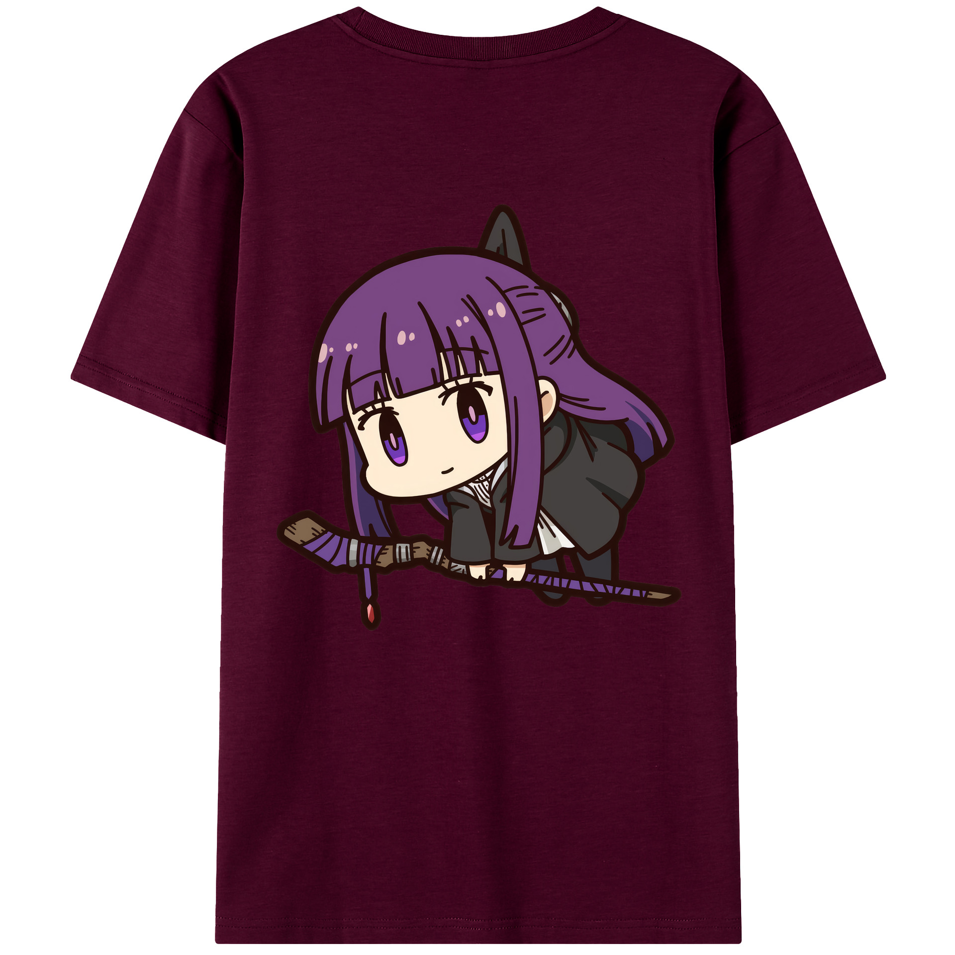 （画像用） 葬送のフリーレン Frieren レディース半袖Tシャツ(バックプリント)